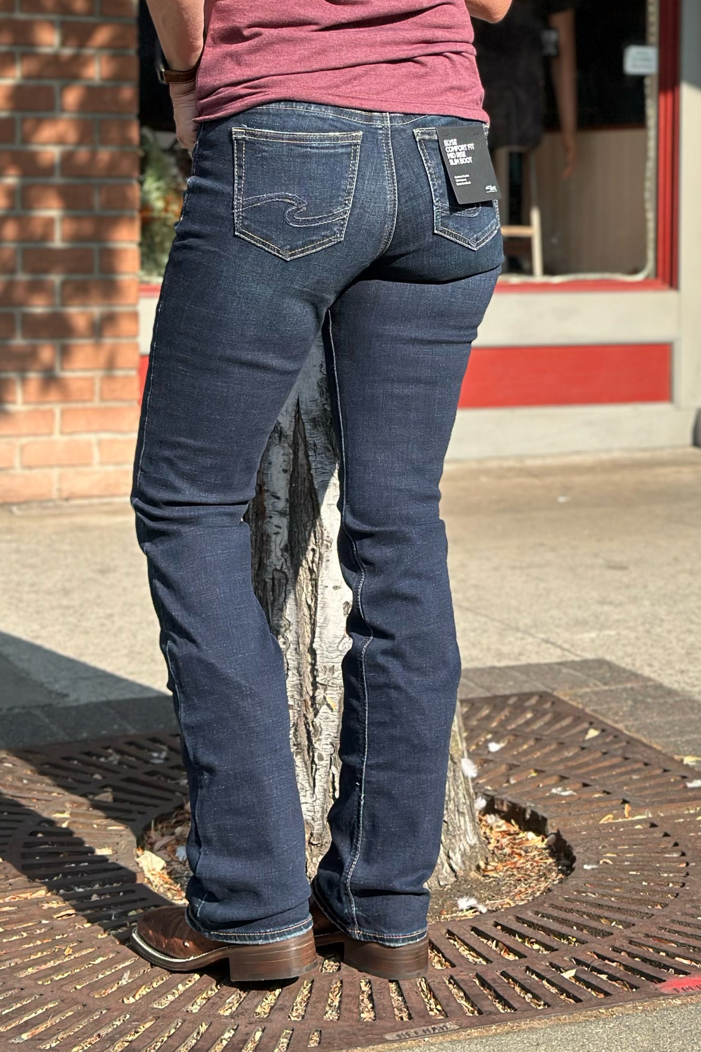 Elyse Slim Boot Jean by Silver Jeans – Gallop 'n Glitz