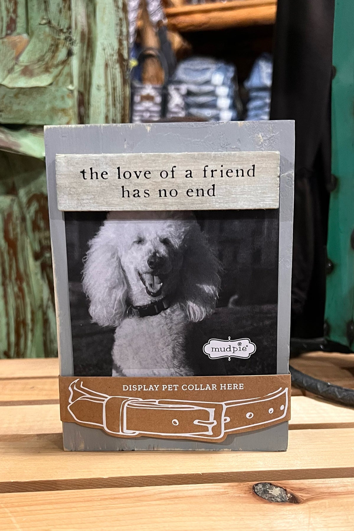 Grey Dog Collar Keepsake Frame-Gift-Mud Pie-Gallop 'n Glitz- Women's Western Wear Boutique, Located in Grants Pass, Oregon