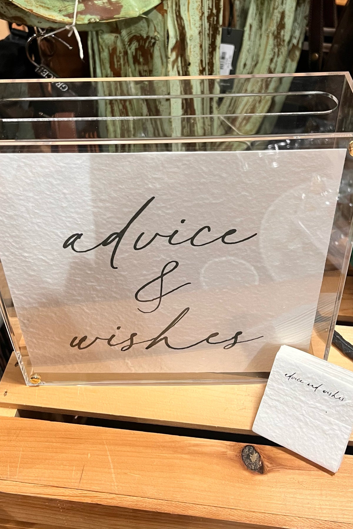 Advice and Wishes Letter Box-Gift-Mud Pie-Gallop 'n Glitz- Women's Western Wear Boutique, Located in Grants Pass, Oregon