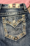 Aztec Border Denim Shorts by Miss Me-Shorts-Miss Me-Gallop 'n Glitz- Women's Western Wear Boutique, Located in Grants Pass, Oregon