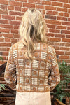 Miss Me Floral Crochet Crop Jacket-Cardigan-Miss Me-Gallop 'n Glitz- Women's Western Wear Boutique, Located in Grants Pass, Oregon