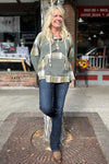 Flannel Hoodie Pullover by POL-Hoodie-POL-Gallop 'n Glitz- Women's Western Wear Boutique, Located in Grants Pass, Oregon