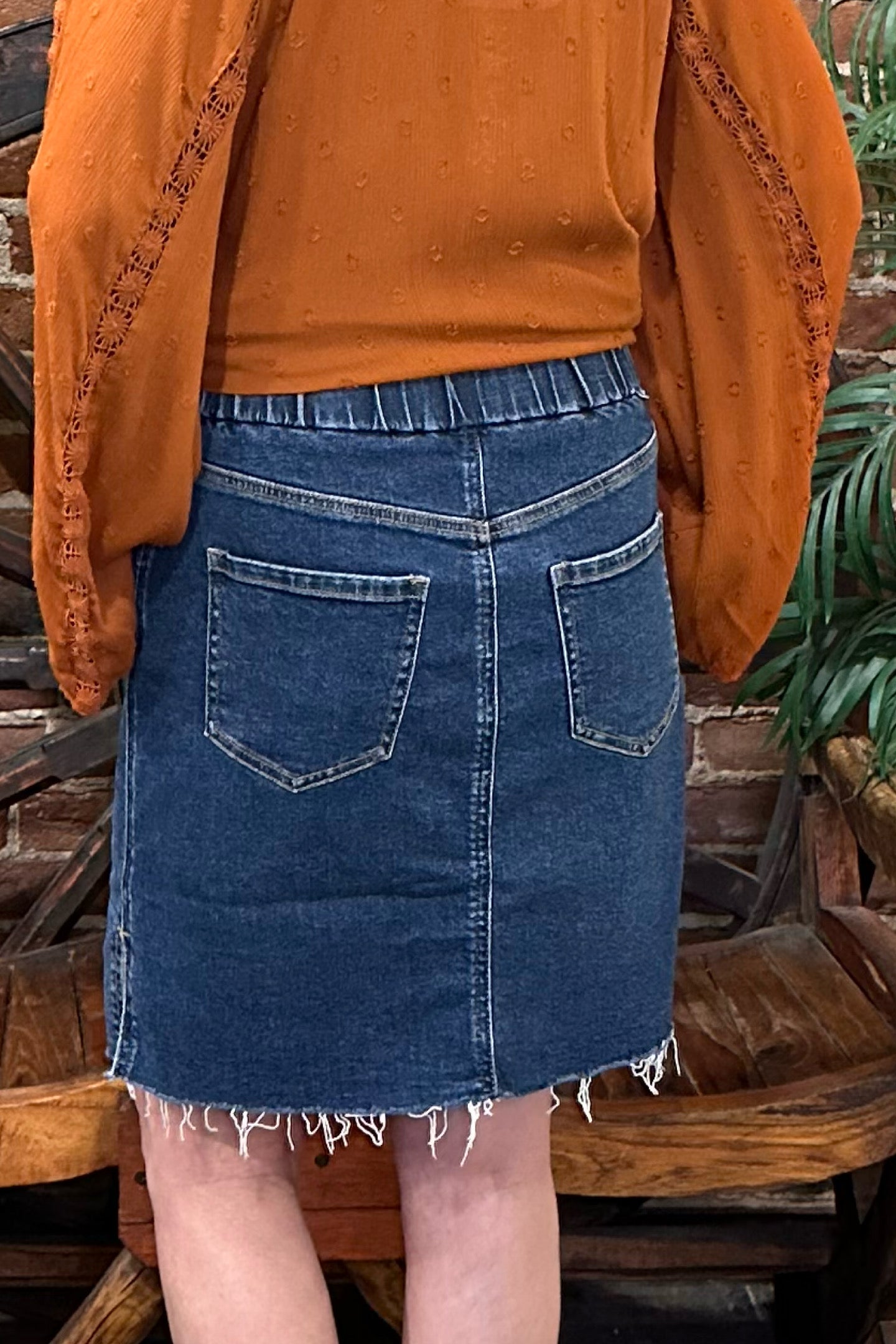 ON THE GO SKORT by JAG Jeans-Denim Skort-Jag-Gallop 'n Glitz- Women's Western Wear Boutique, Located in Grants Pass, Oregon