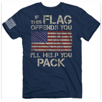 "If This Flag Offends You Pack" Tee-Men's Graphic Tee-Buck Wear-Gallop 'n Glitz- Women's Western Wear Boutique, Located in Grants Pass, Oregon