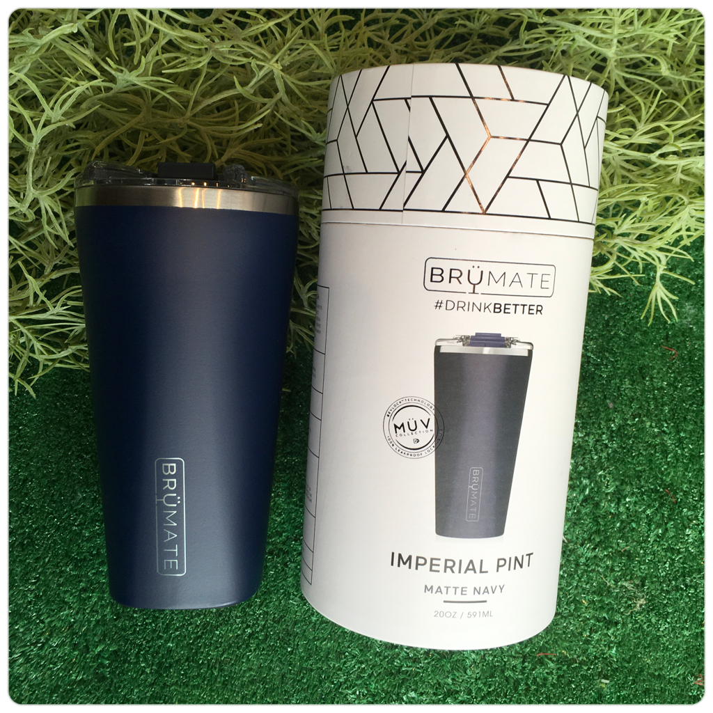 BruMate Imperial Pint 20 oz Leopard Gold BPA Free Vacuum Insulated Tumbler