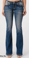 Miss Me Southwest Aztec Mid Rise Boot Cut Jeans-Bootcut-Miss Me-Gallop 'n Glitz- Women's Western Wear Boutique, Located in Grants Pass, Oregon