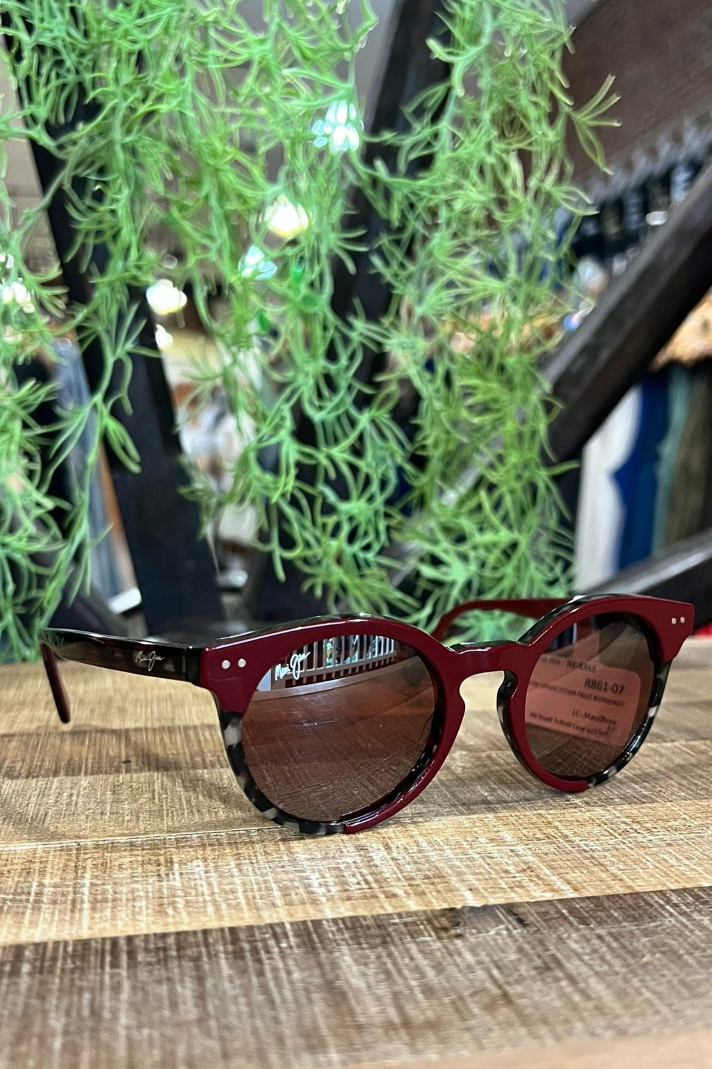 Maui Jim Upside Down Falls Burgundy Maui Jim UPSIDE DOWN FALLS Burgundy Tort POLARIZED Rose  main image 3