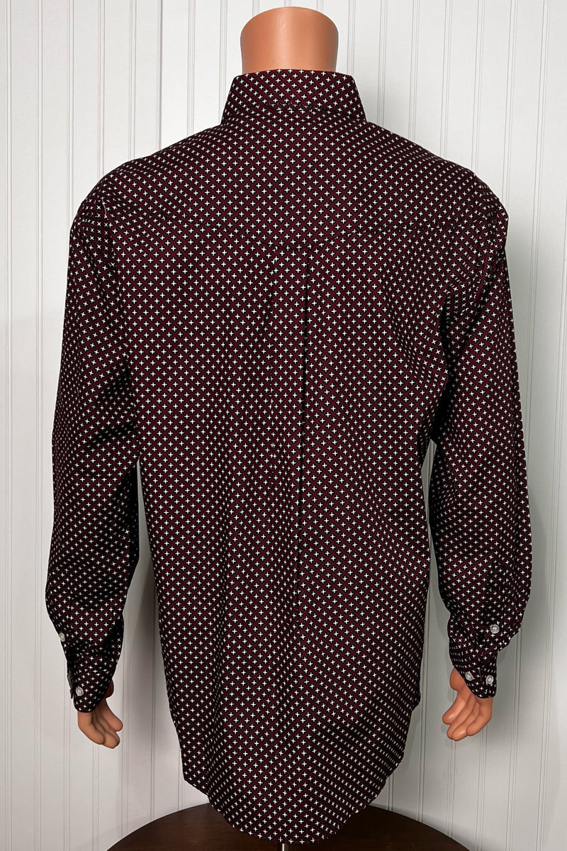 Men's Button Down Long Sleeve Geo Star Shirt by Roper-Men's Dress Shirt-Roper/Stetson-Gallop 'n Glitz- Women's Western Wear Boutique, Located in Grants Pass, Oregon