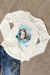 Little Girls 'Pasture Bedtime' Tee by Roper-Top-Roper/Stetson-Gallop 'n Glitz- Women's Western Wear Boutique, Located in Grants Pass, Oregon