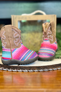 Roper Infant Glitter Serape Bootie-Kids Footwear-Roper/Stetson-Gallop 'n Glitz- Women's Western Wear Boutique, Located in Grants Pass, Oregon