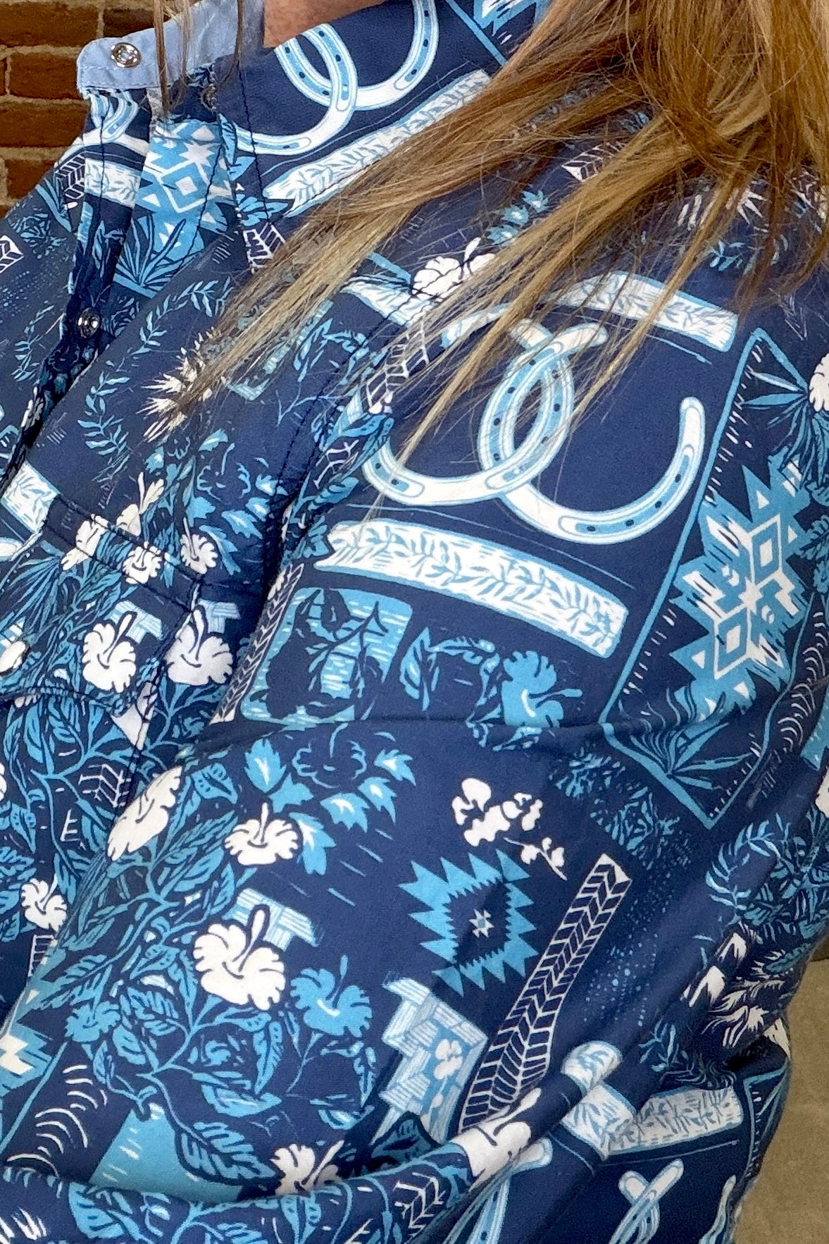 Women's L/S Tropical Resort Pearl Snap by Roper