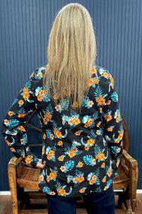 Tropical Dream Pearl Snap L/S Top by Roper-Top-Roper/Stetson-Gallop 'n Glitz- Women's Western Wear Boutique, Located in Grants Pass, Oregon