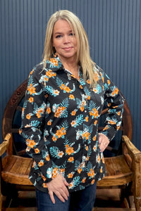 Tropical Dream Pearl Snap L/S Top by Roper-Top-Roper/Stetson-Gallop 'n Glitz- Women's Western Wear Boutique, Located in Grants Pass, Oregon