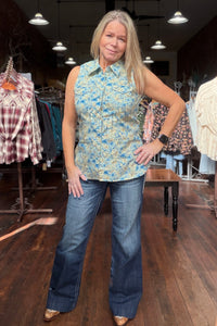 Women's Hibiscus Dreams Pearl Snap by Roper-Top-Roper/Stetson-Gallop 'n Glitz- Women's Western Wear Boutique, Located in Grants Pass, Oregon