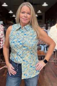 Women's Hibiscus Dreams Pearl Snap by Roper-Top-Roper/Stetson-Gallop 'n Glitz- Women's Western Wear Boutique, Located in Grants Pass, Oregon