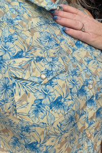 Women's Hibiscus Dreams Pearl Snap by Roper-Top-Roper/Stetson-Gallop 'n Glitz- Women's Western Wear Boutique, Located in Grants Pass, Oregon