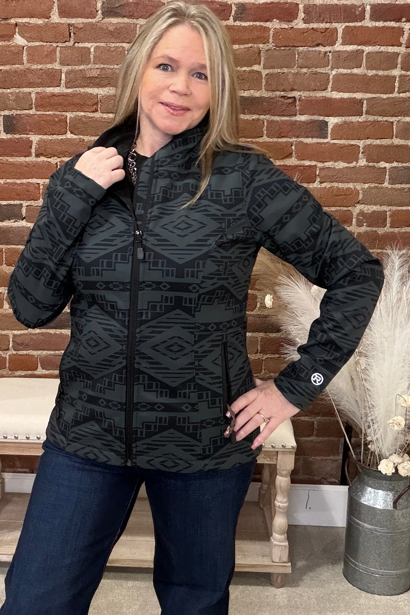 Women's Shadow Canyon Soft Shell Jacket by Roper-Jacket-Roper/Stetson-Gallop 'n Glitz- Women's Western Wear Boutique, Located in Grants Pass, Oregon