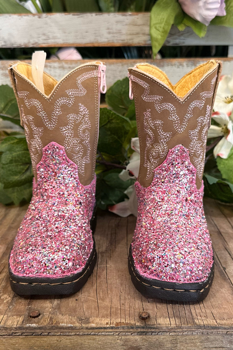 Toddler Glitter Queen Boots by Roper-Kids Footwear-Roper/Stetson-Gallop 'n Glitz- Women's Western Wear Boutique, Located in Grants Pass, Oregon