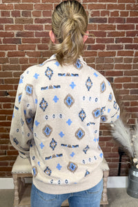 Sapphire 1/2 Zip Sweatshirt by Ariat-Sweatshirt-Ariat-Gallop 'n Glitz- Women's Western Wear Boutique, Located in Grants Pass, Oregon