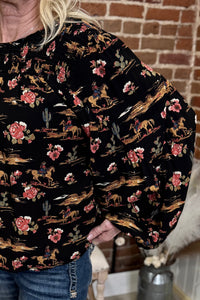 Night Ride Blouse by Stetson-Top-Roper/Stetson-Gallop 'n Glitz- Women's Western Wear Boutique, Located in Grants Pass, Oregon