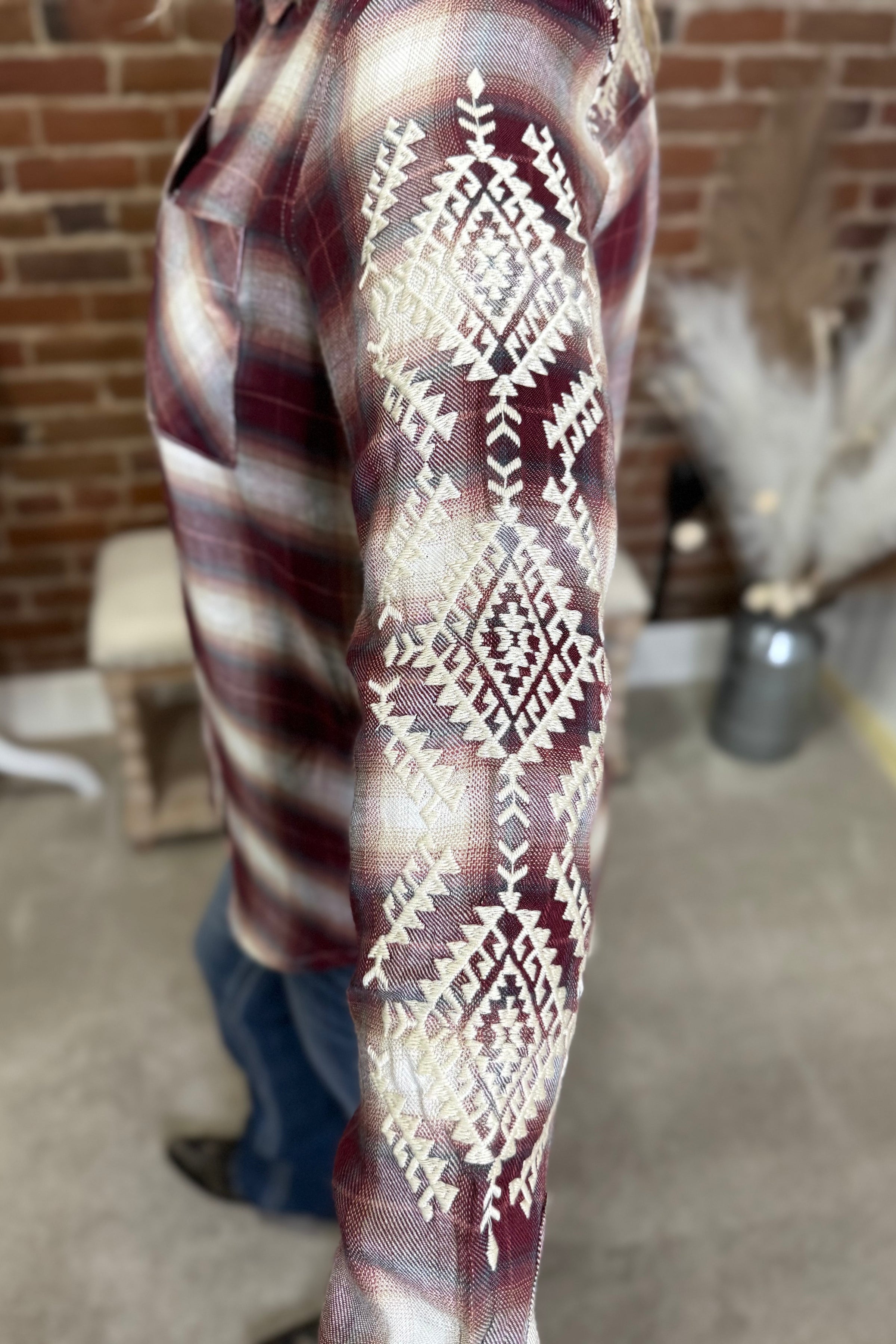 Black Cherry Plaid Button Up by Stetson-Top-Roper/Stetson-Gallop 'n Glitz- Women's Western Wear Boutique, Located in Grants Pass, Oregon