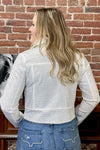 Crystal Studded Zip Up Moto Jacket-Jacket-Blue B-Gallop 'n Glitz- Women's Western Wear Boutique, Located in Grants Pass, Oregon