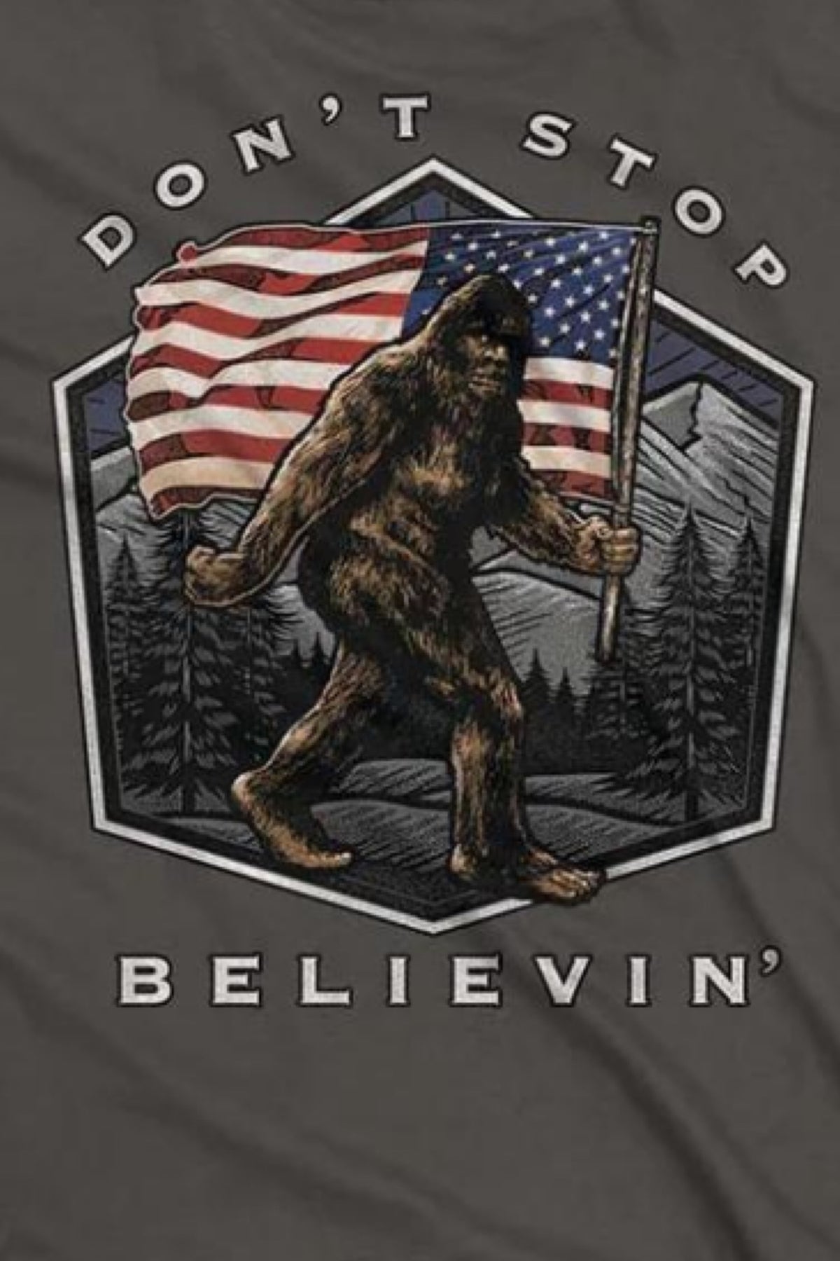 USA Bigfoot Tee-Men's Graphic Tee-Buck Wear-Gallop 'n Glitz- Women's Western Wear Boutique, Located in Grants Pass, Oregon