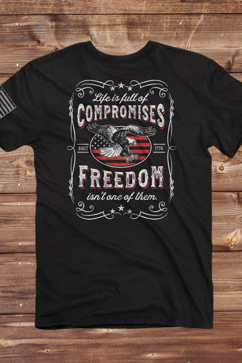 Freedom Label Tee-Men's Graphic Tee-Buck Wear-Gallop 'n Glitz- Women's Western Wear Boutique, Located in Grants Pass, Oregon