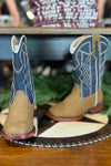 Roper Little Kids Navy Square Toe Boot-Kids Footwear-Roper/Stetson-Gallop 'n Glitz- Women's Western Wear Boutique, Located in Grants Pass, Oregon