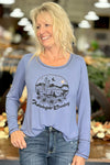 Embellished Midnight Cowboy Top-top-Liberty Wear-Gallop 'n Glitz- Women's Western Wear Boutique, Located in Grants Pass, Oregon