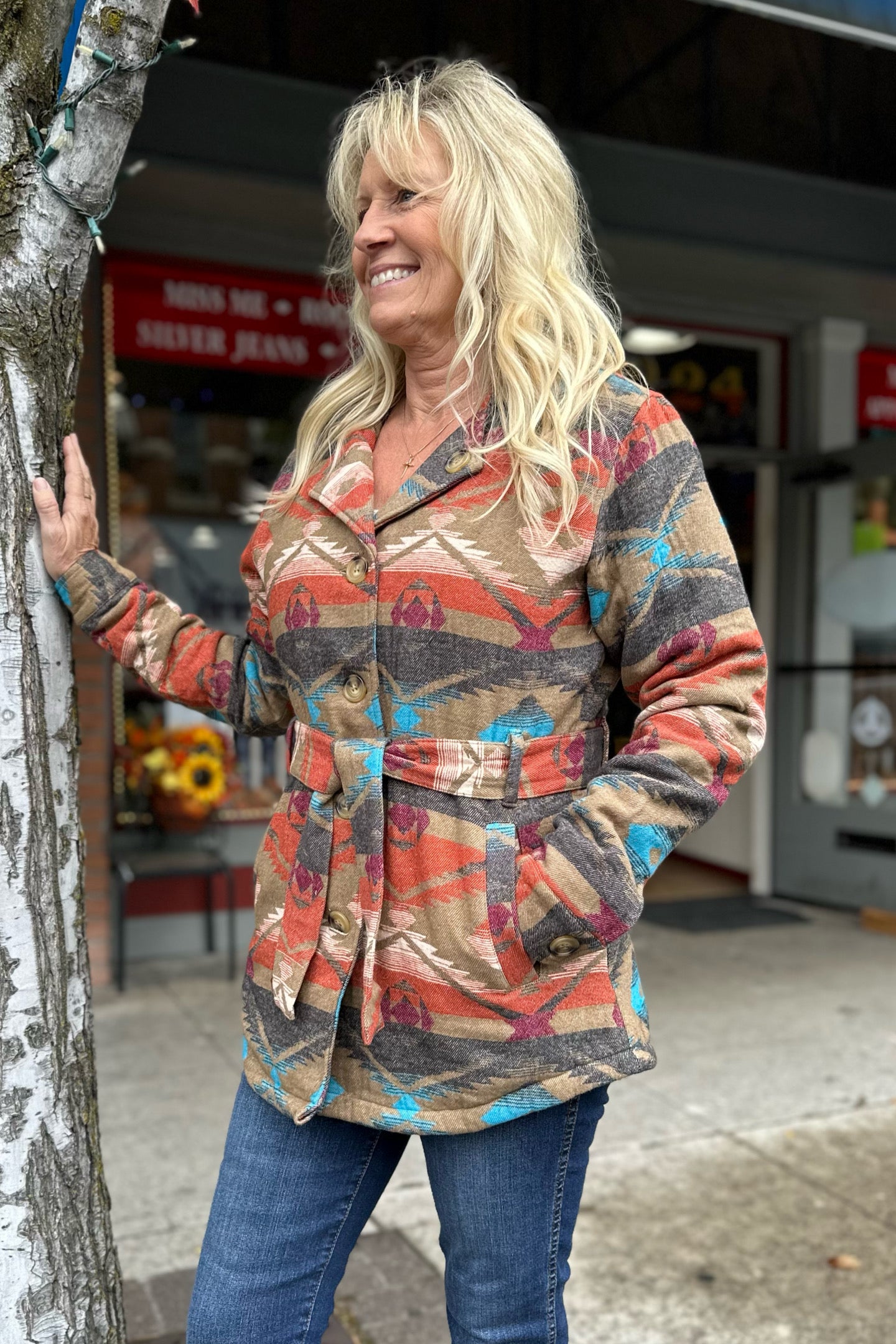 Women's Valeri Belted Jacket by Outback-Jacket-Outback Trading-Gallop 'n Glitz- Women's Western Wear Boutique, Located in Grants Pass, Oregon