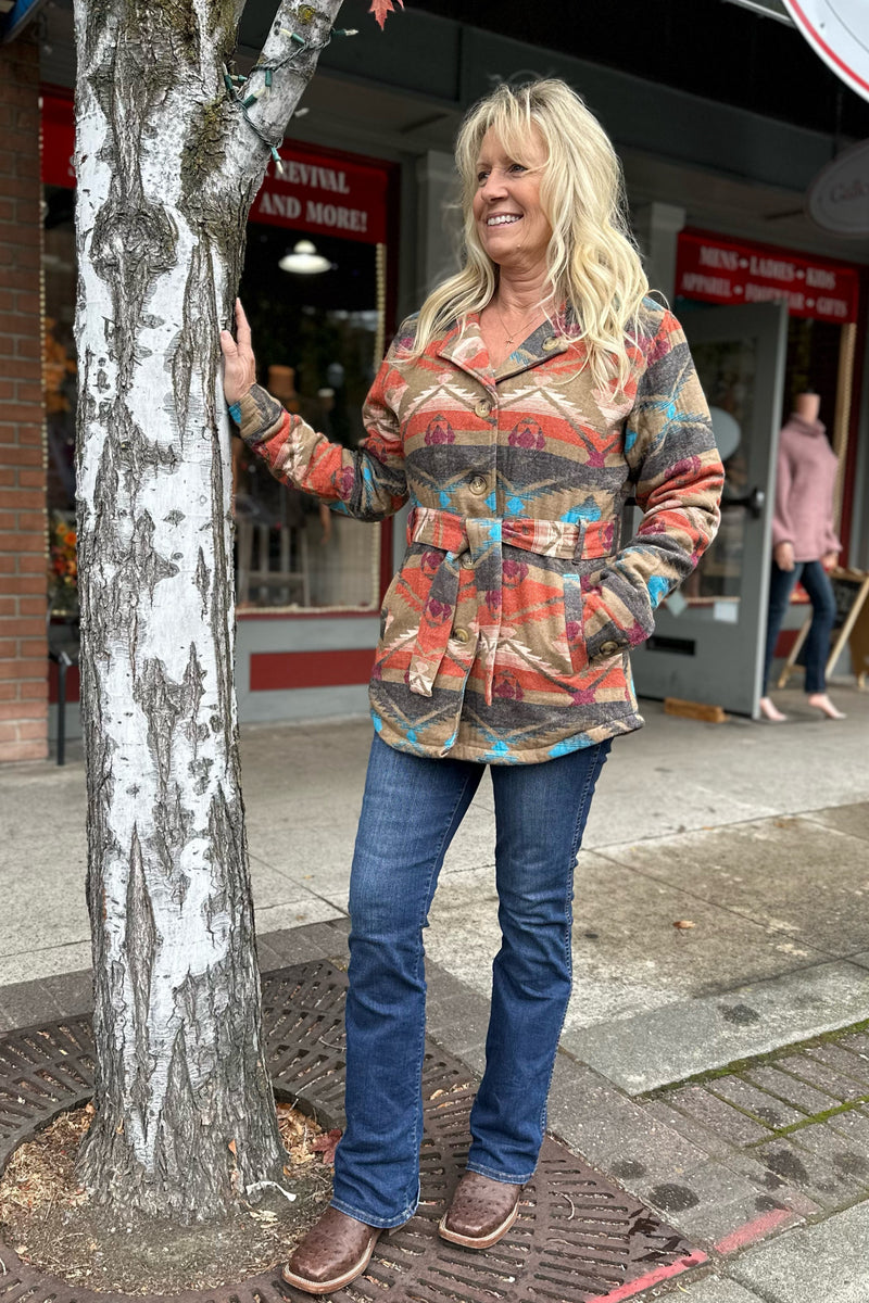 Women's Valeri Belted Jacket by Outback-Jacket-Outback Trading-Gallop 'n Glitz- Women's Western Wear Boutique, Located in Grants Pass, Oregon