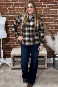 Women's Plaid Flannel Shirt by Outback-top-Outback Trading-Gallop 'n Glitz- Women's Western Wear Boutique, Located in Grants Pass, Oregon