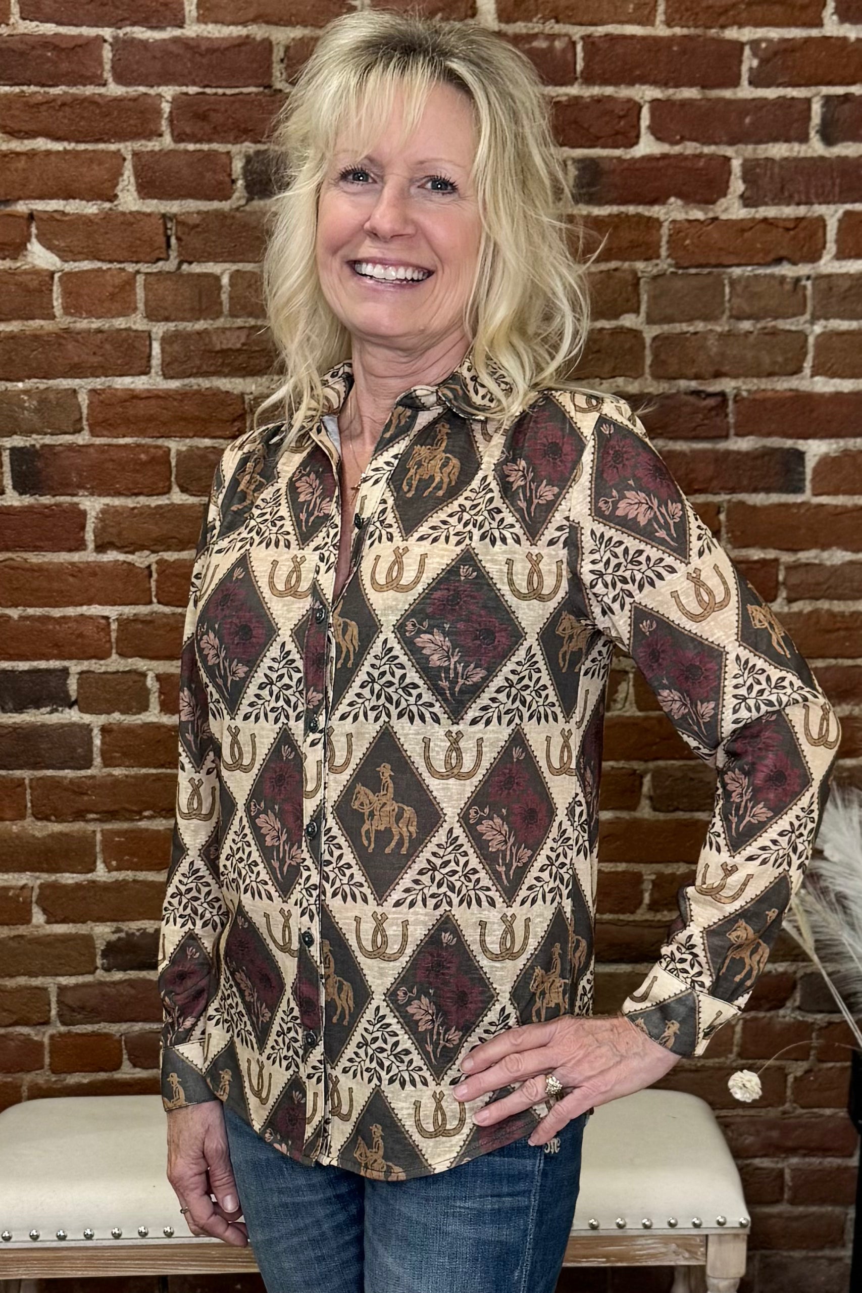 Bonnie Blouse by Tasha Polizzi-Top-Tasha Polizzi-Gallop 'n Glitz- Women's Western Wear Boutique, Located in Grants Pass, Oregon