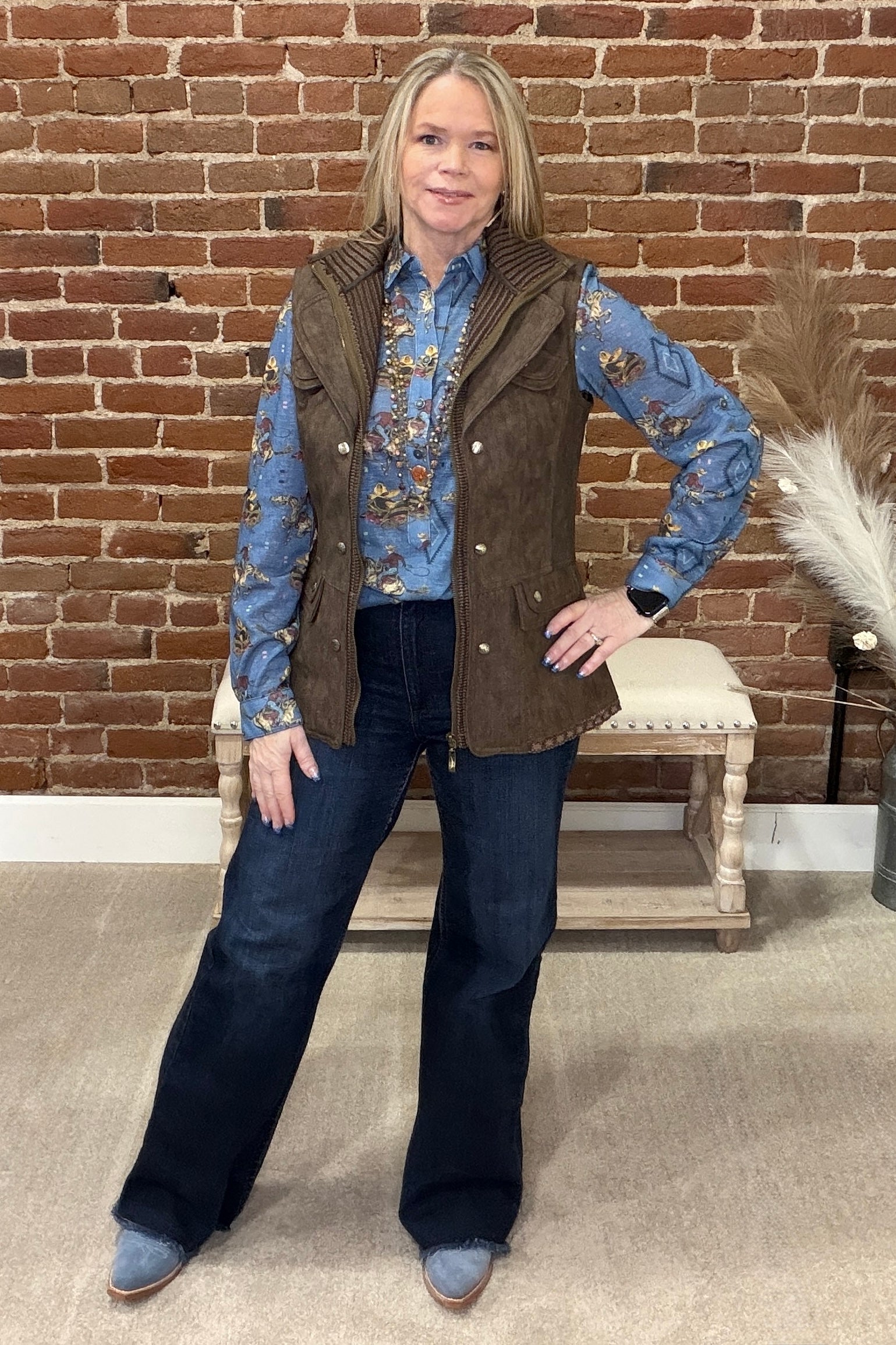 OId Town Shirt by Tasha Polizzi-Top-Tasha Polizzi-Gallop 'n Glitz- Women's Western Wear Boutique, Located in Grants Pass, Oregon