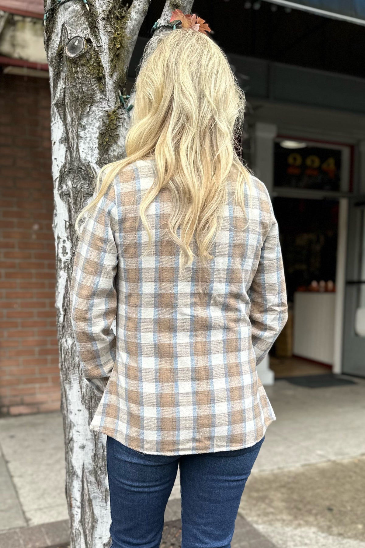 Women's Brushed Plaid "Bree" Shirt by Outback-top-Outback Trading-Gallop 'n Glitz- Women's Western Wear Boutique, Located in Grants Pass, Oregon