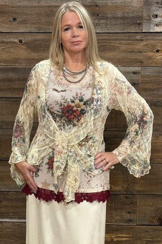 Joyful Sparkle Mesh Top-Mesh Top-Origami-Gallop 'n Glitz- Women's Western Wear Boutique, Located in Grants Pass, Oregon