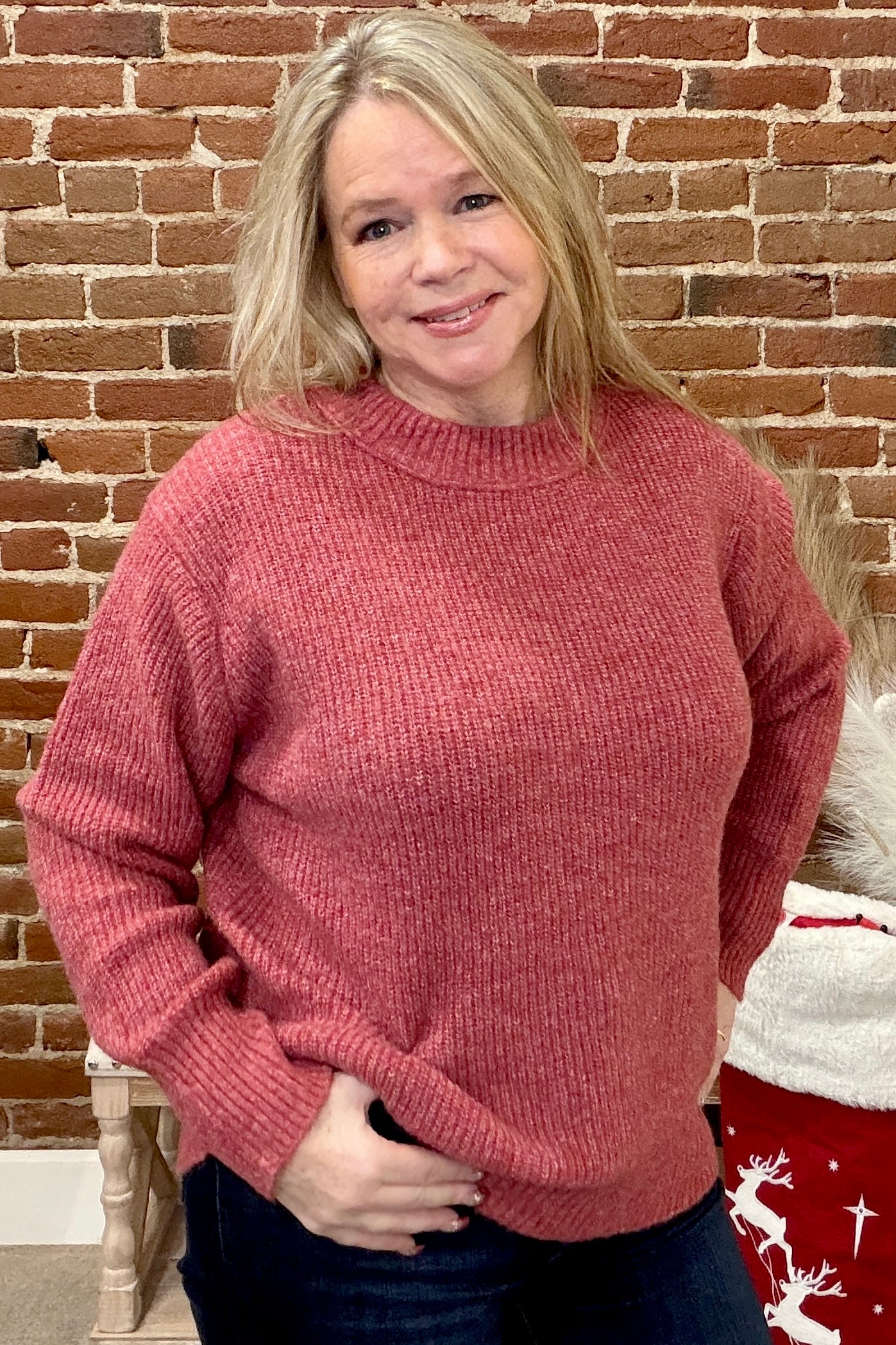 Wildberry Bloom Pullover Sweater-Top-Staccato-Gallop 'n Glitz- Women's Western Wear Boutique, Located in Grants Pass, Oregon