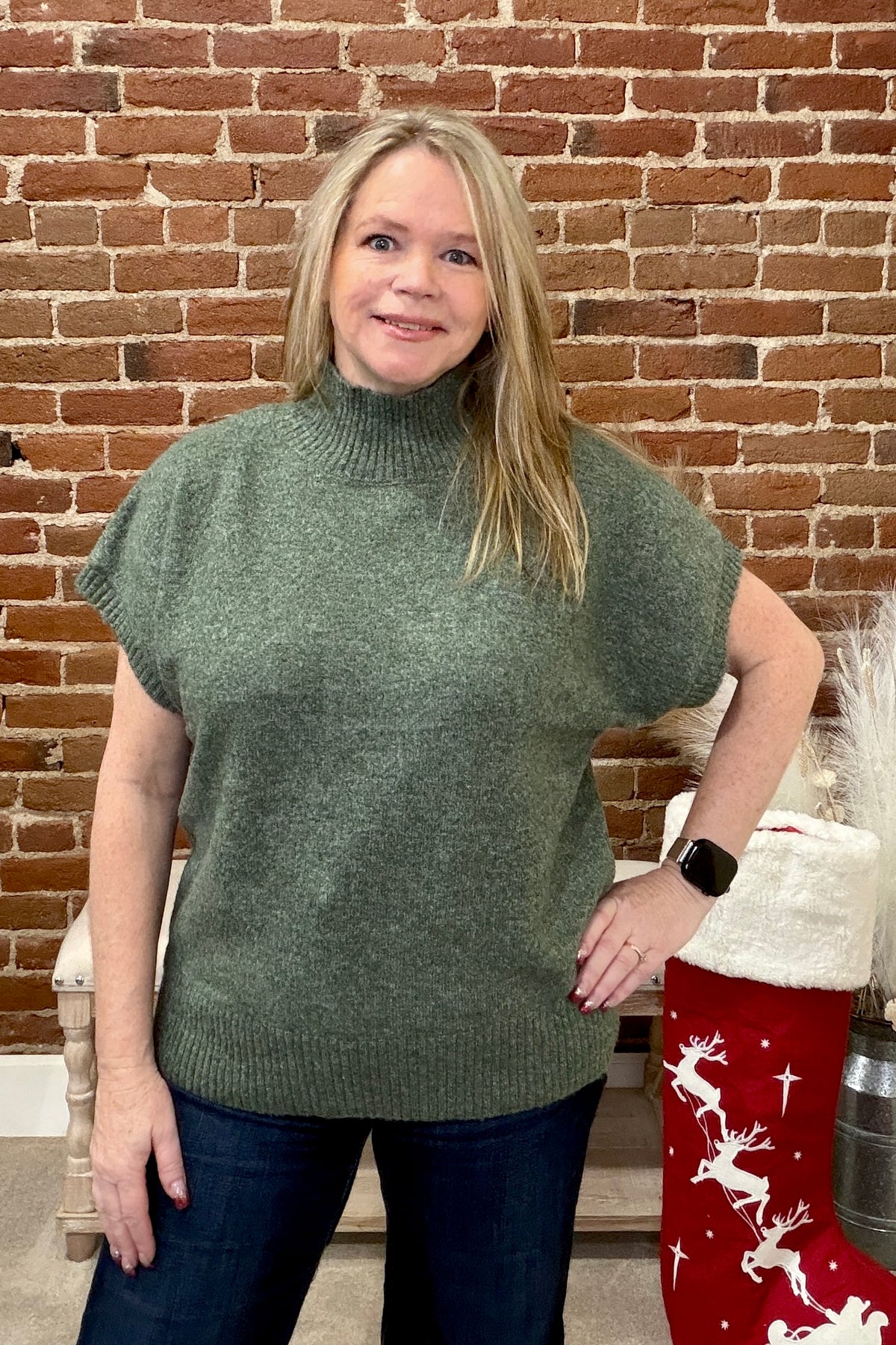 Juniper Mock Neck Pullover Sweater-Top-Staccato-Gallop 'n Glitz- Women's Western Wear Boutique, Located in Grants Pass, Oregon