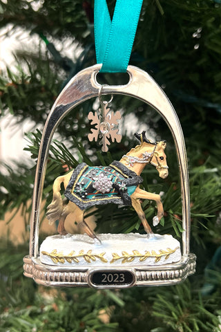 Highlander 2023 Stirrup Ornament by Breyer-Gift-Breyer-Gallop 'n Glitz- Women's Western Wear Boutique, Located in Grants Pass, Oregon