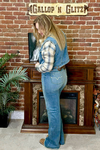 Shearling Lined Denim Vest by Judy Blue-Vest-Judy Blue-Gallop 'n Glitz- Women's Western Wear Boutique, Located in Grants Pass, Oregon