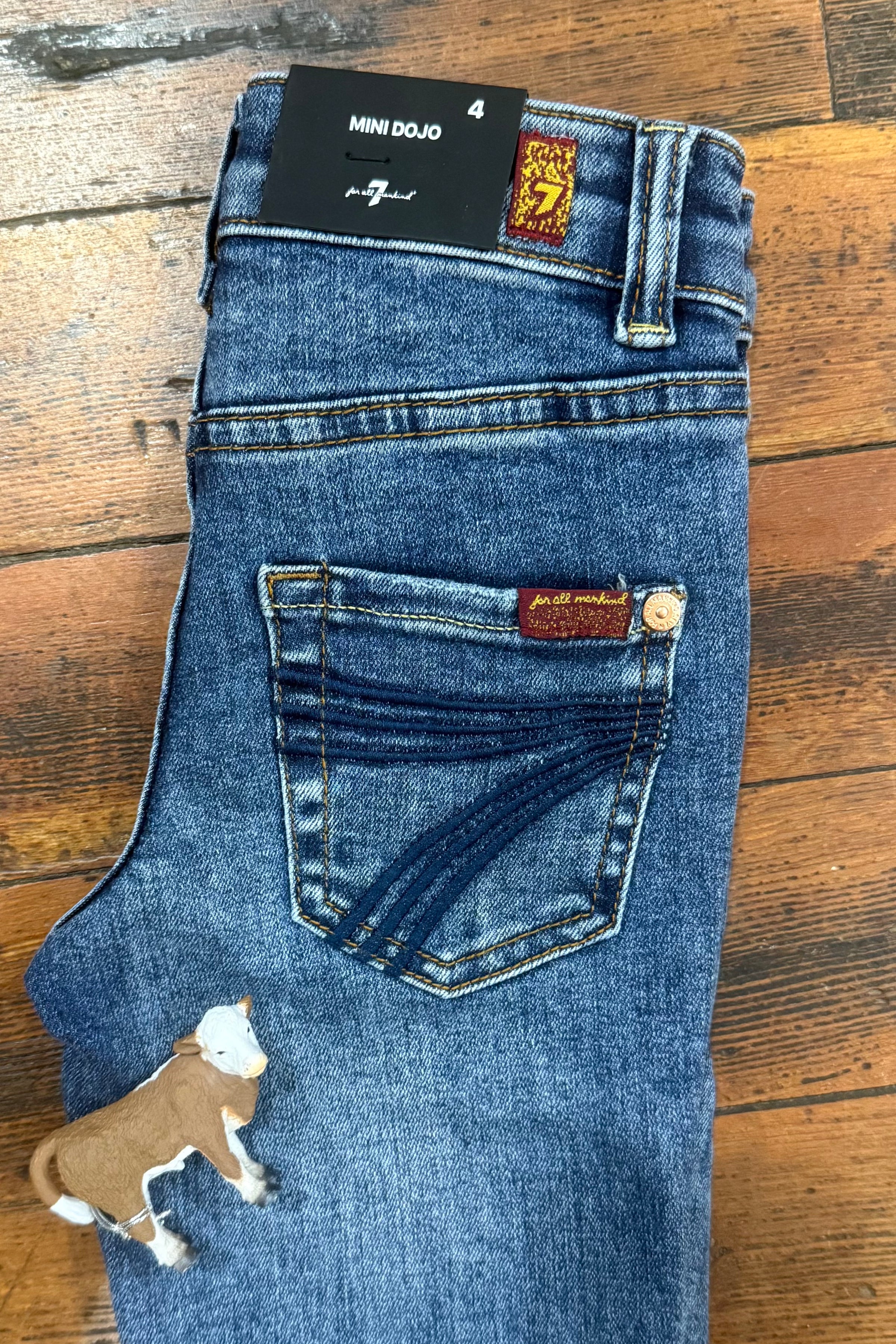 Mini Dojo Authentic Light Youth Trouser Flare By 7 For All Mankind-Girls Flare-7 for all mankind-Gallop 'n Glitz- Women's Western Wear Boutique, Located in Grants Pass, Oregon