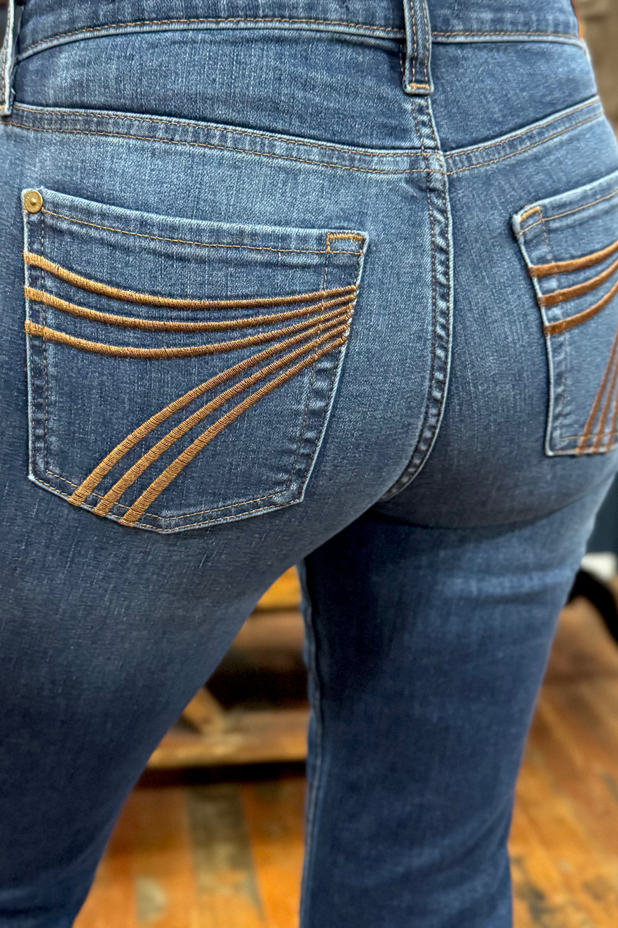 Dojo Trouser Flare By 7 For All Mankind Classical-Copper