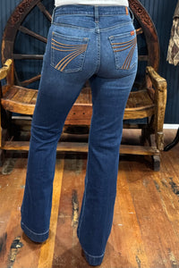 Dojo Trouser Flare By 7 For All Mankind Classical-Copper