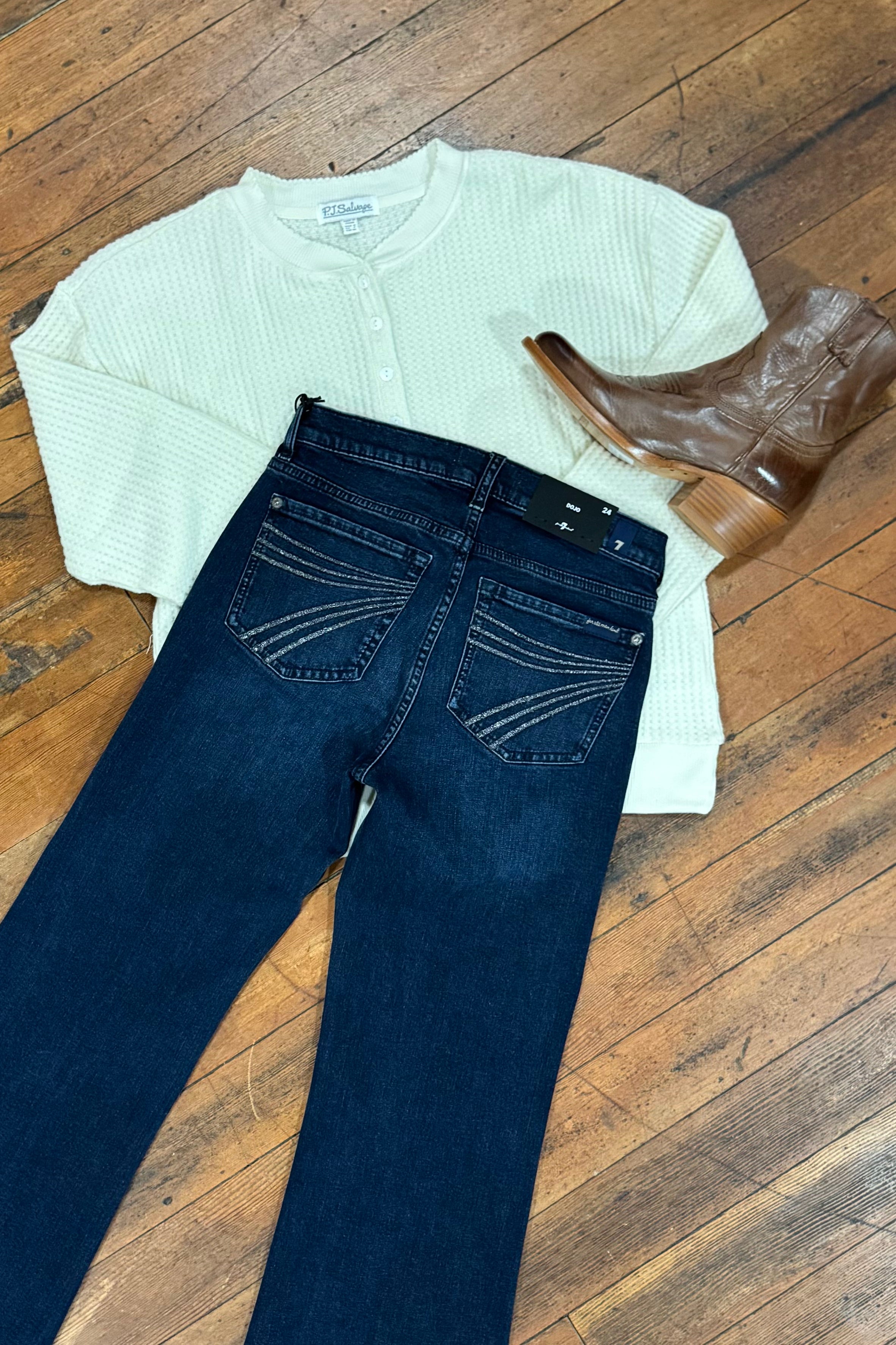 Dojo Trouser Flare By 7 For All Mankind-Flare-7 for all mankind-Gallop 'n Glitz- Women's Western Wear Boutique, Located in Grants Pass, Oregon