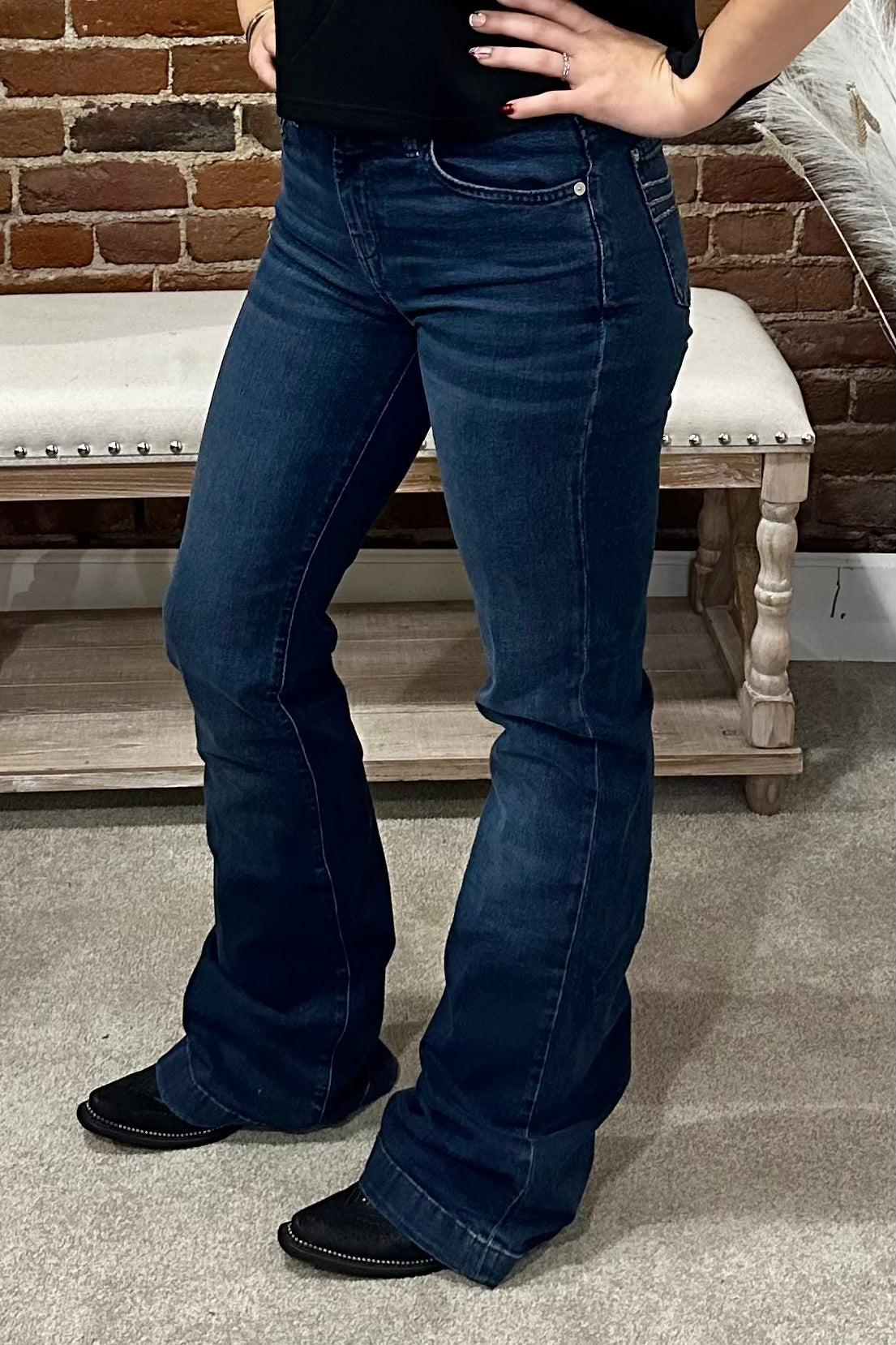 Dojo Trouser Flare By 7 For All Mankind-Flare-7 for all mankind-Gallop 'n Glitz- Women's Western Wear Boutique, Located in Grants Pass, Oregon