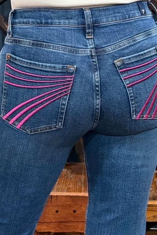 Dojo Tailorless Moonwater Trouser Flare By 7 For All Mankind-Flare-7 for all mankind-Gallop 'n Glitz- Women's Western Wear Boutique, Located in Grants Pass, Oregon