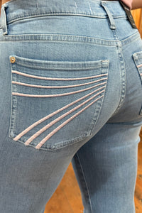 Dojo Tailorless Blush Pink 7 Trouser By 7 For All Mankind-Flare-7 for all mankind-Gallop 'n Glitz- Women's Western Wear Boutique, Located in Grants Pass, Oregon