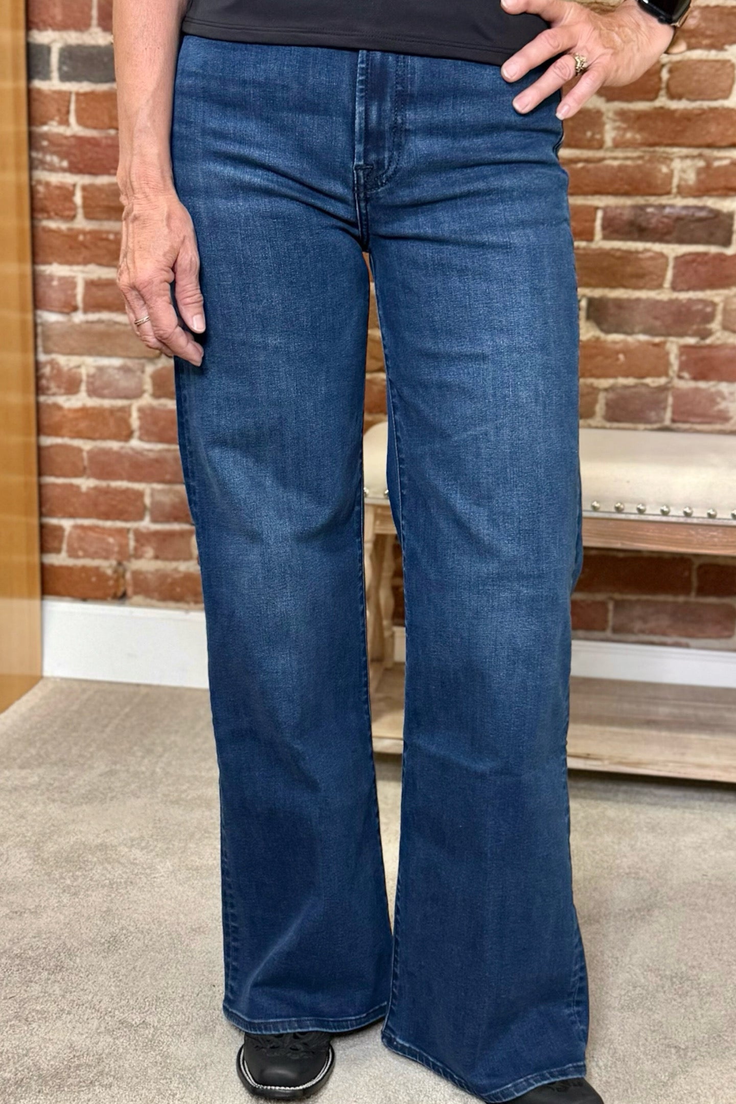 7 For all Mankind Wide Leg Vintage Ultra High Rise Jo-Trouser-7 for all mankind-Gallop 'n Glitz- Women's Western Wear Boutique, Located in Grants Pass, Oregon
