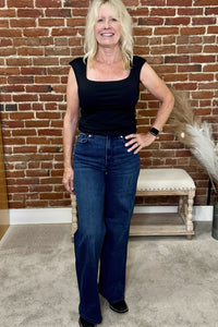 7 For all Mankind Wide Leg Vintage Ultra High Rise Jo-Trouser-7 for all mankind-Gallop 'n Glitz- Women's Western Wear Boutique, Located in Grants Pass, Oregon